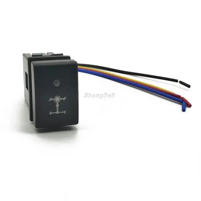 Voiture orange Led DRL antibrouillard phare projecteur diff verrouillage radar bouton de commutation