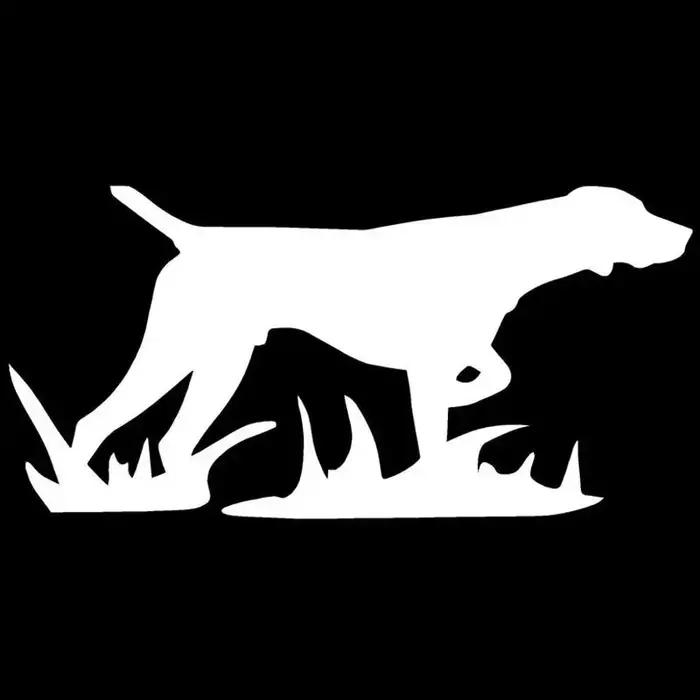 Autocollant de voiture personnalisé chien de chasse élégant vif style