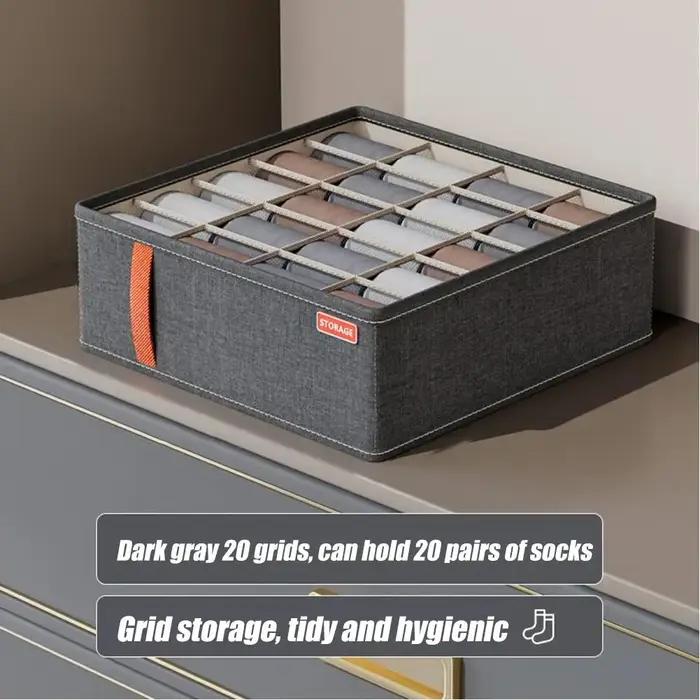 Organisateur de sous-vêtements avec rangement classifié en ABS pour sous-vêtements, chaussettes et soutiens-gorge, boîte de rangement pour tiroirs et placards, idéal pour la maison et les cadeaux spéciaux