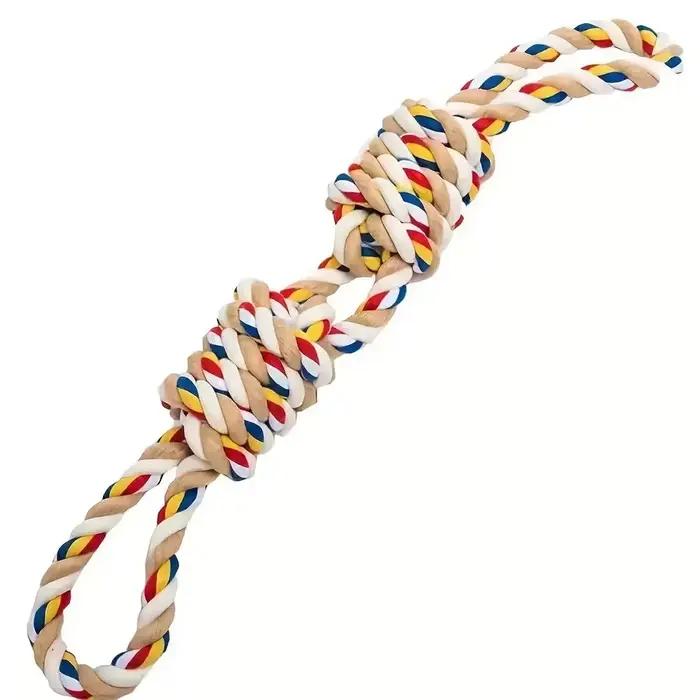 Jouet de corde de nettoyage des dents Durable de 45cm pour chiens-jouets interactifs à mâcher et à j