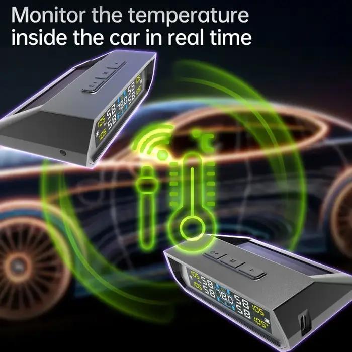 Systèmes d'alarme de sécurité automatique dans l'affichage de la température de la voiture système de surveillance de