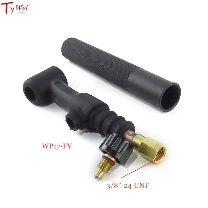 Pistolet de soudage TIG Flexible, Valve de gaz Argon WP17 150A, corps de torche TIG rotatif à tête r