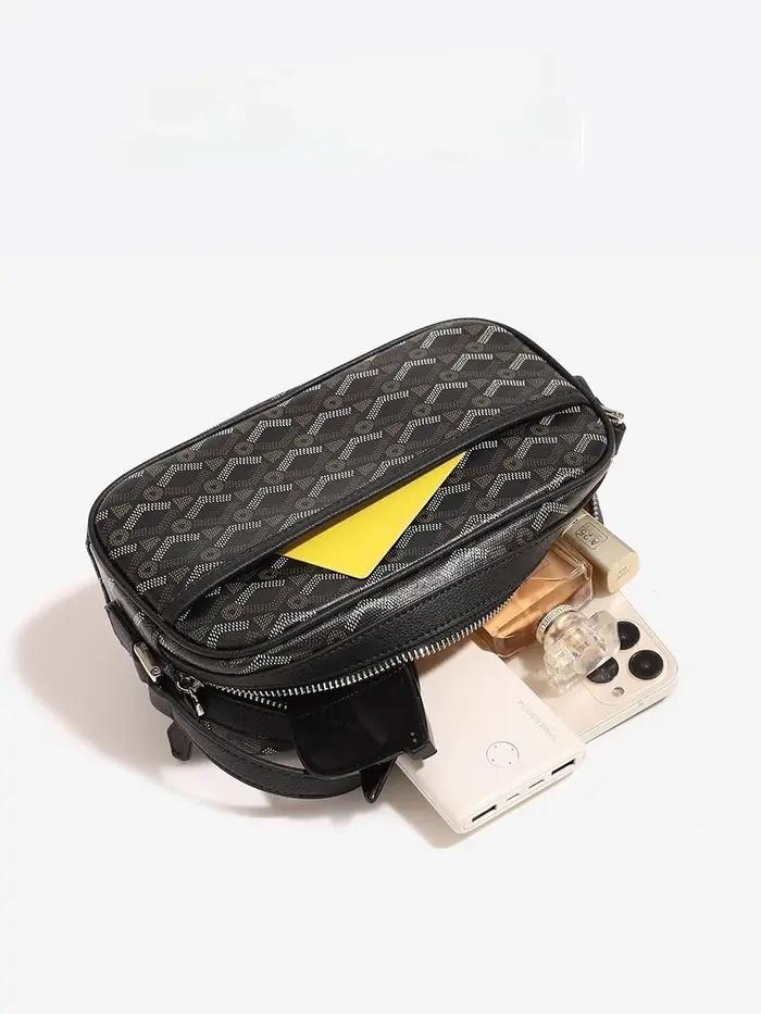 Luxury Designer Bags with Classic Letter Printing Vintage and Portable Dog Tooth Crossbody Waist Han