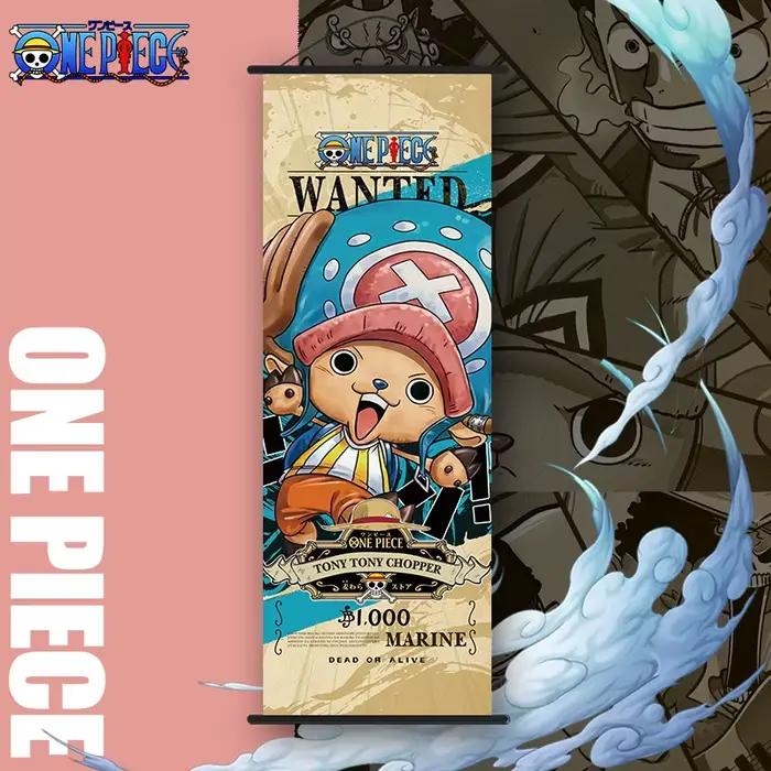 Nouveau une pièce longue mur défilement dessin animé singe D. Luffy défilement affiche Anime marchan