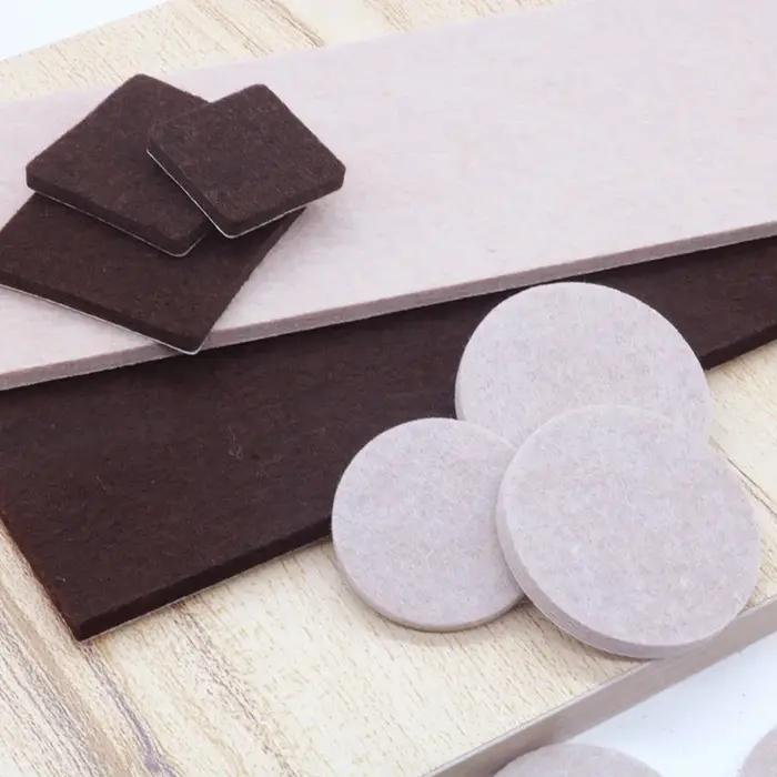 Coussinets de pieds de chaise en feutre, 5mm d'épaisseur, tapis de protection contre les rayures au