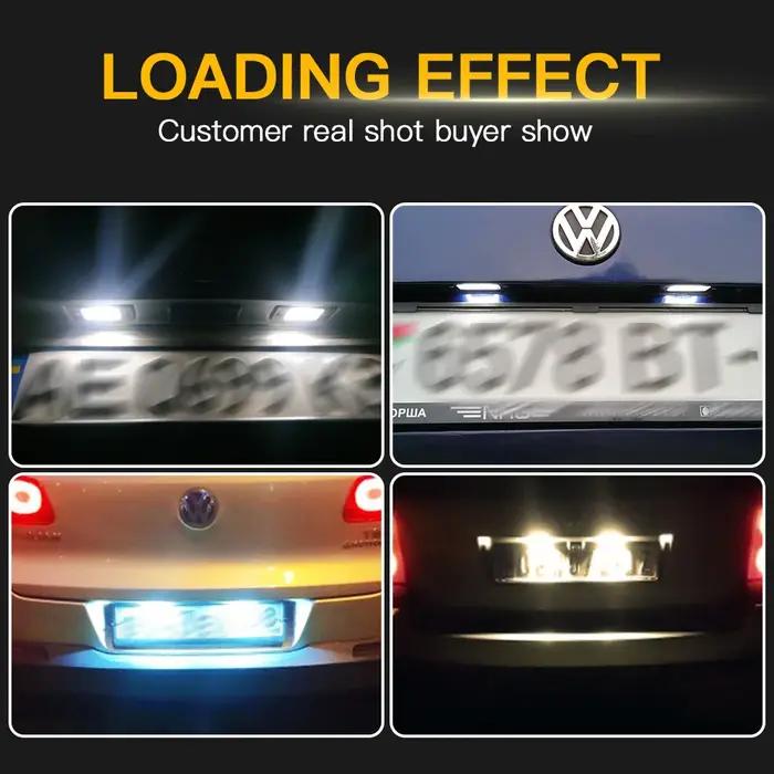 Plafonnier LED pour VW Bora Golf 4 5 Wagon Passat Tiguan Touareg Mk1, lumière de plaque de planifica