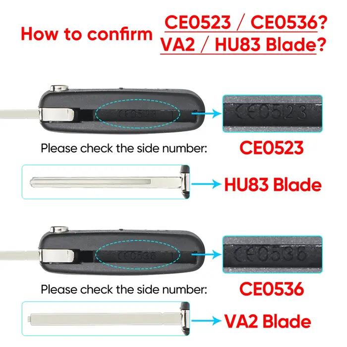 KEYYOU – clé de voiture à distance, 433Mhz, pour citroën C5 X7 C2 C3 C4 Grand Picasso Berlingo C6 C8