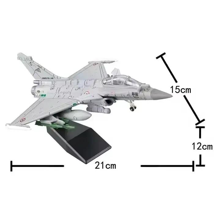 Modèle d'avion de chasse Dassault Rafale 1 72 gris clair pour collection et décoration maison patriotisme occasions spéciales enfants adultes