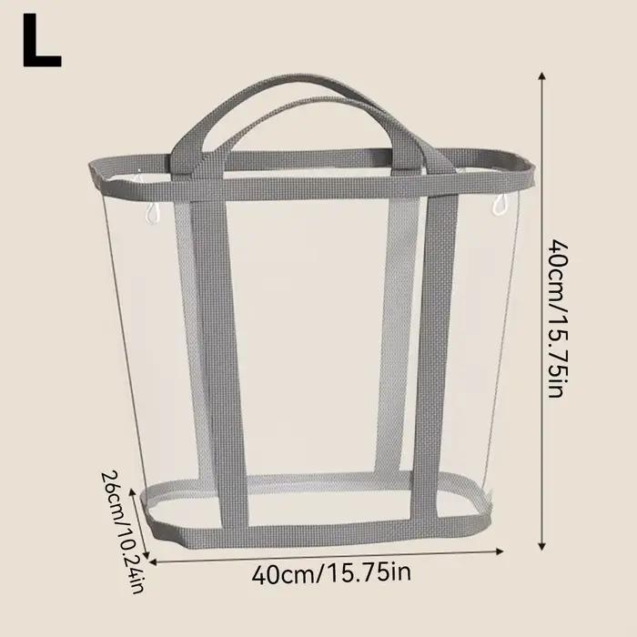 Panier à linge sale pliable en maille pour maison et dortoir polyvalent en polyester avec poignée portable pour rangement efficace et organisation des vêtements