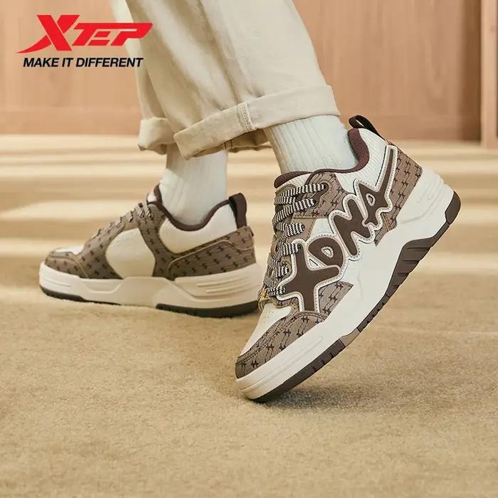 Xtep Oubao chaussures de sport pour femmes hiver rebond chaussures de course à la mode rétro coussin