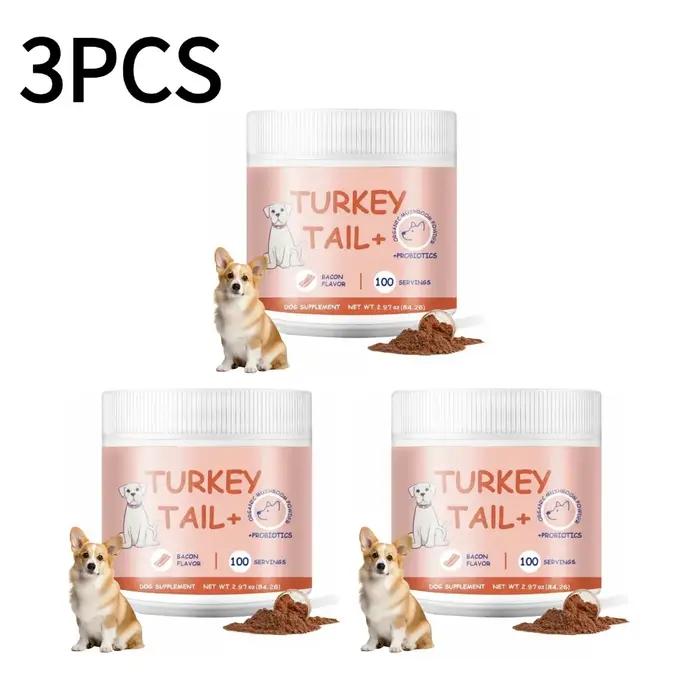 Complément alimentaire pour animaux de compagnie à la saveur de bacon champignon naturel de haute qualité poudre stimulant l'appétit pour chats et chiens difficiles à nourrir occaions spéciales alimentation pratique