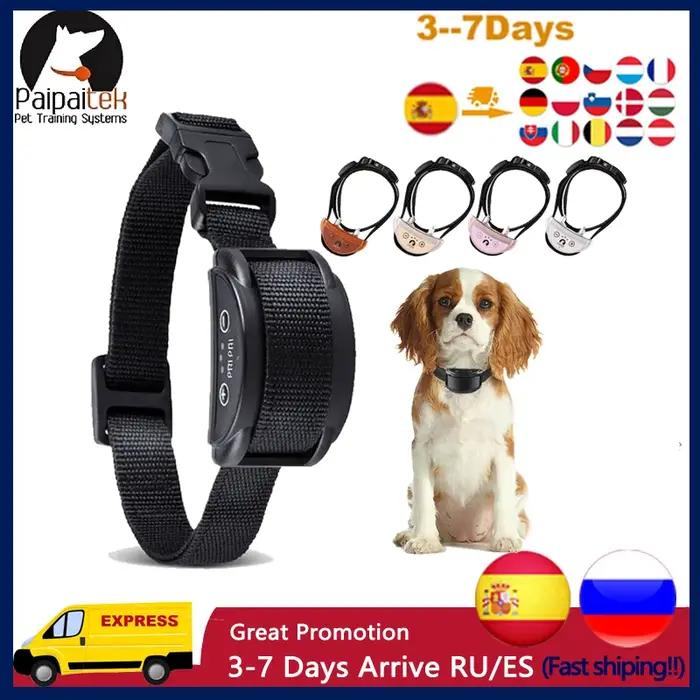 Paipaitek collier automatique Anti-aboiement pour chien de compagnie