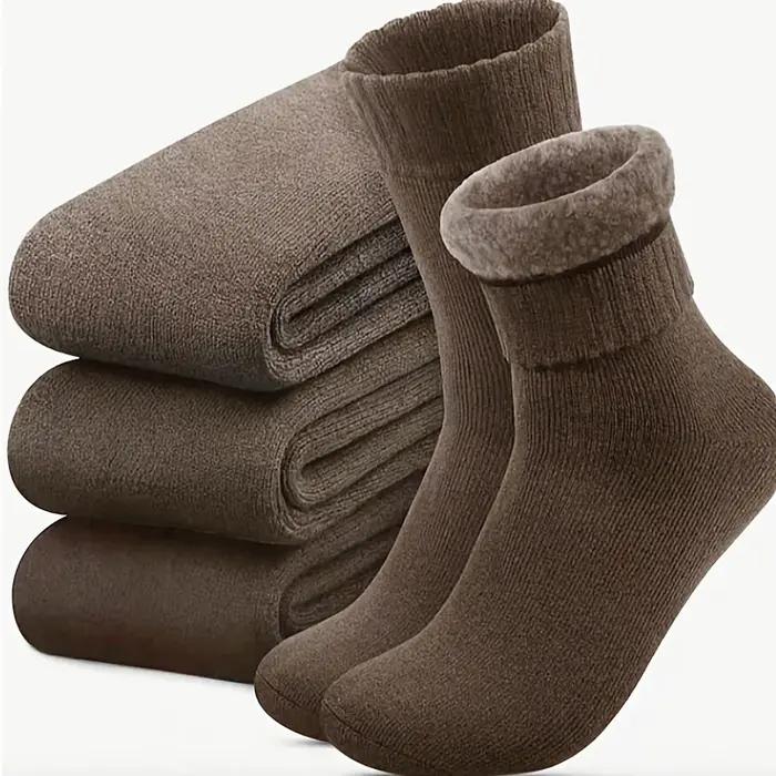 Lot 3 paires chaussettes randonnée chasse renforcées - Isolation thermique hiver