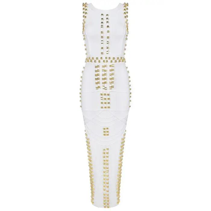 Robe sans manches col rond sexy et club pour femmes juniors occasions spéciales soirée gala tapis rouge