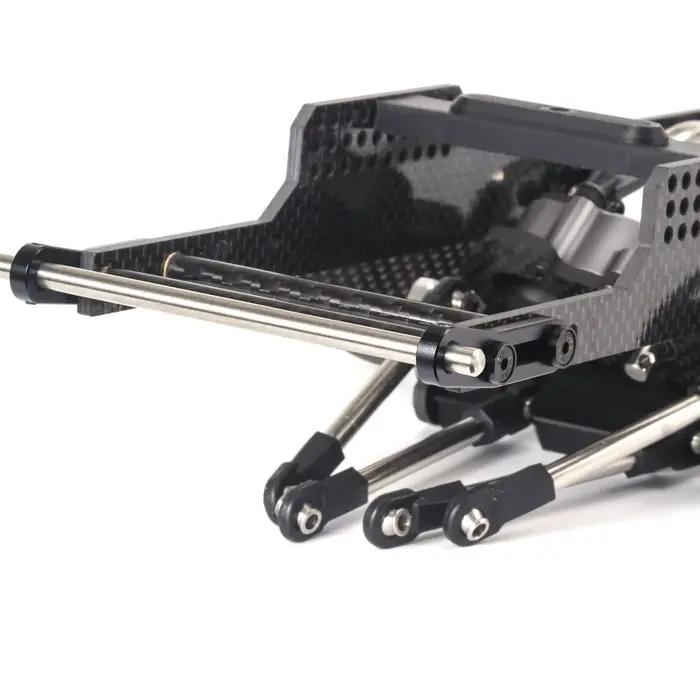 Kit de châssis LCG en carbone Performance RC avec plaque antidérapante Delrin pour plates-formes Comp sur chenilles