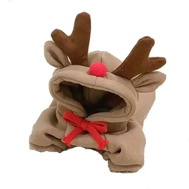 Cosplay Costume pour animaux de compagnie chien à capuche petit chien Costume déguisement de noël wa