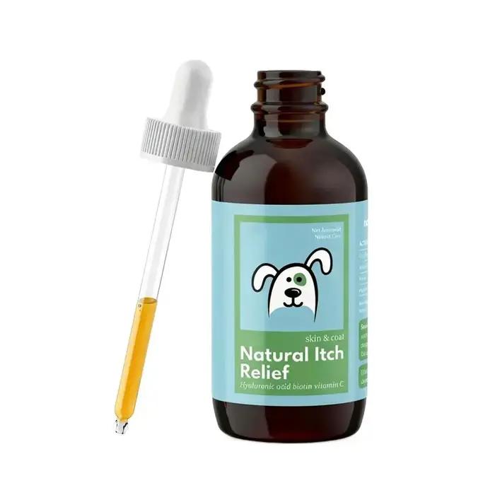 Spray anti-démangeaisons pour chien 60ml soulagement naturel peau sèche allergies perte de poils soins quotidiens chiots chiens adultes