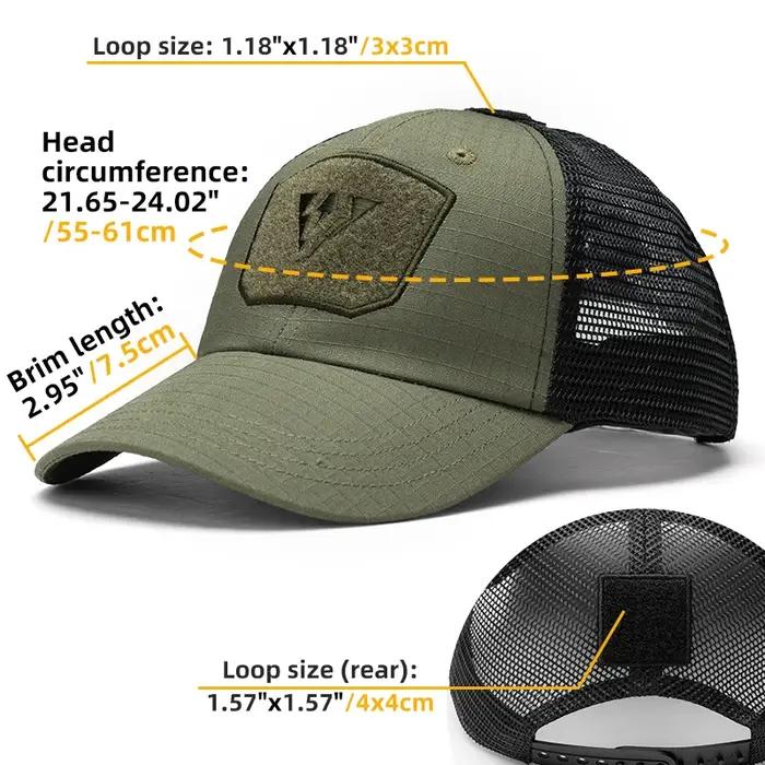 IDOGEAR Tactical Baseball Cap Breathable Mesh Summer Hat - Sun Protection & Ligh
