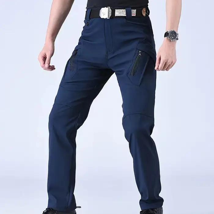 Pantalon Softshell Élastique pour Hommes Pantalon Cargo Polyvalent Décontracté pour Randonnée Camping Escalade Combat Militaire Course à Pied Occasions Spéciales