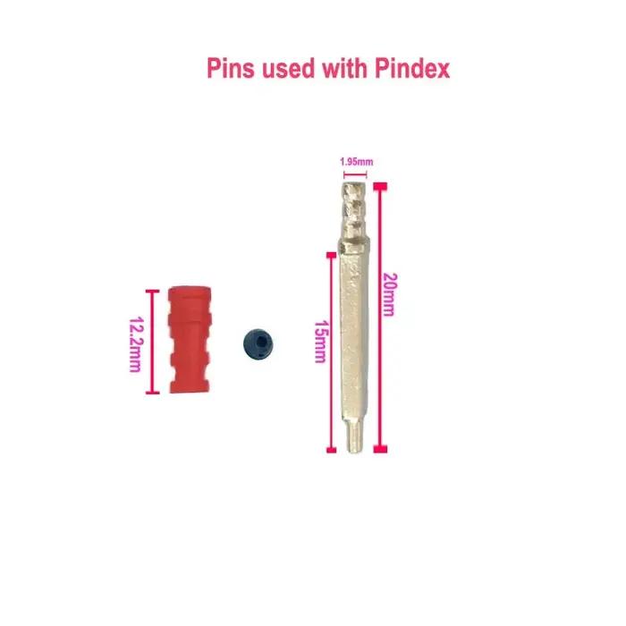 Broche diamantée avec capuchons en plastique, utilisation en laboratoire dentaire, modèle Pindex, 20