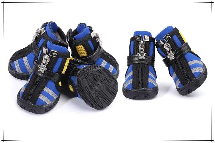 Chaussures pour chien JIAMEILE à rayures réfléchissantes