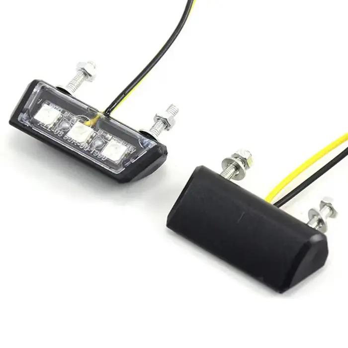 Lumière LED étanche pour plaque de planificateur de moto, modification, 12V