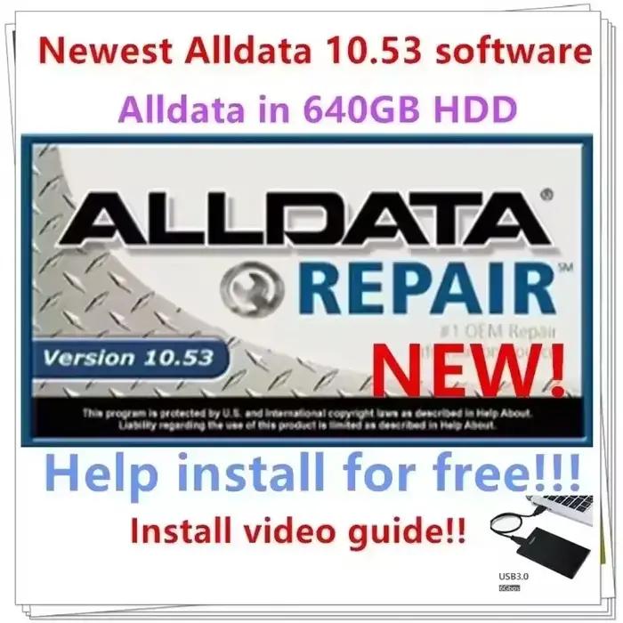 Logiciel de diagnostic automobile AllData 10.53 : Offre un support technique complet des données pou