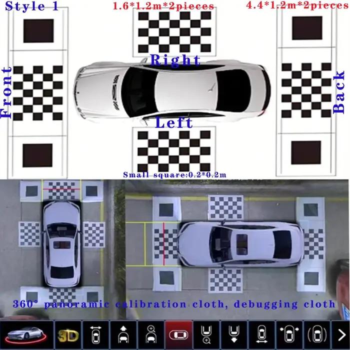 Tissu de calibrage panoramique 3D 2D pour voiture