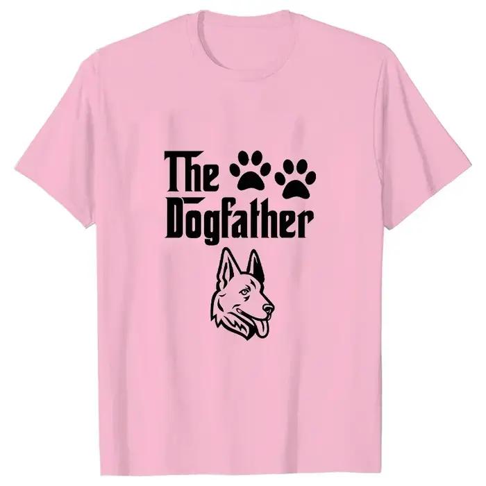 Le Dogfather T-shirts drôles pour hommes chien papa T-shirt berger allemand