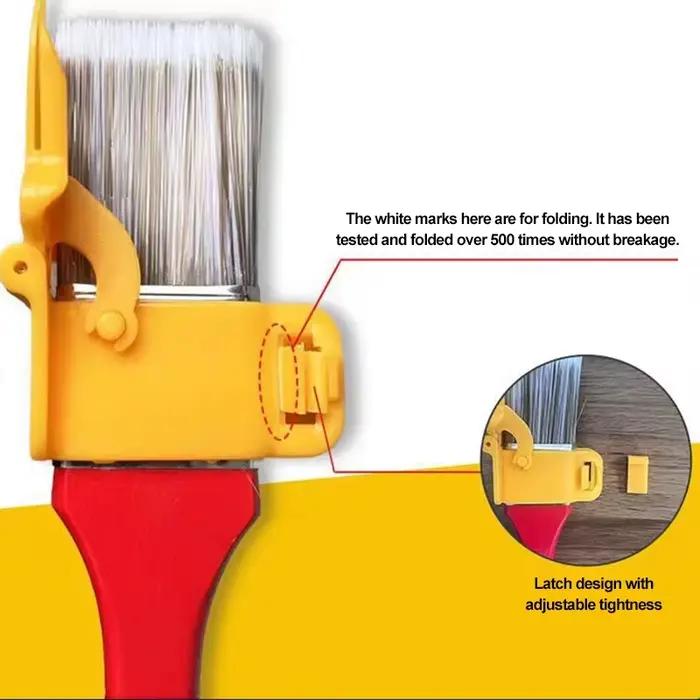 Pinceau professionnel pour les coins des murs et des plafonds - Outil de peinture manuel avec peinture au latex à finition nette, idéal pour l'intérieur et l'extérieur