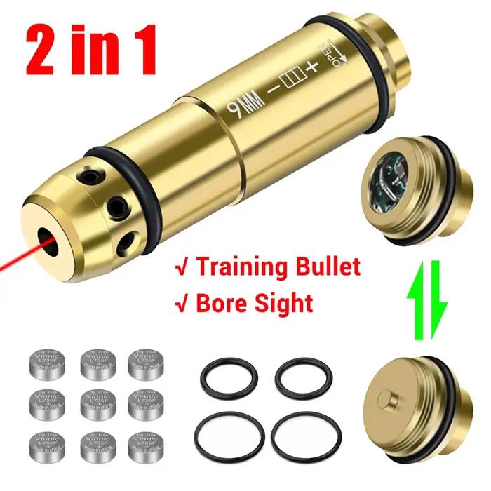 Cartouche de tir à sec laser 9x19mm 9mm pour entraînement au laser