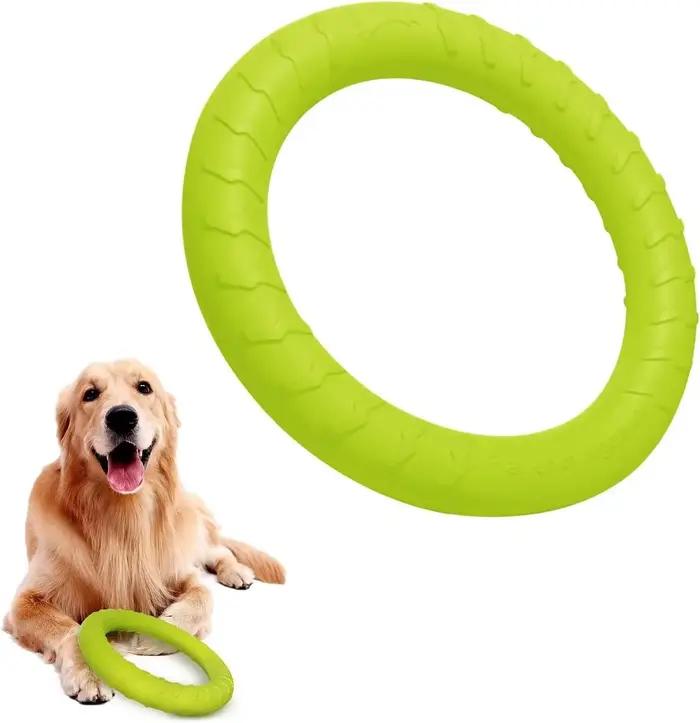 Jouet à mâcher à disque volant Durable pour chien, jouet flottant pour mâcher agressifs moyens/grand