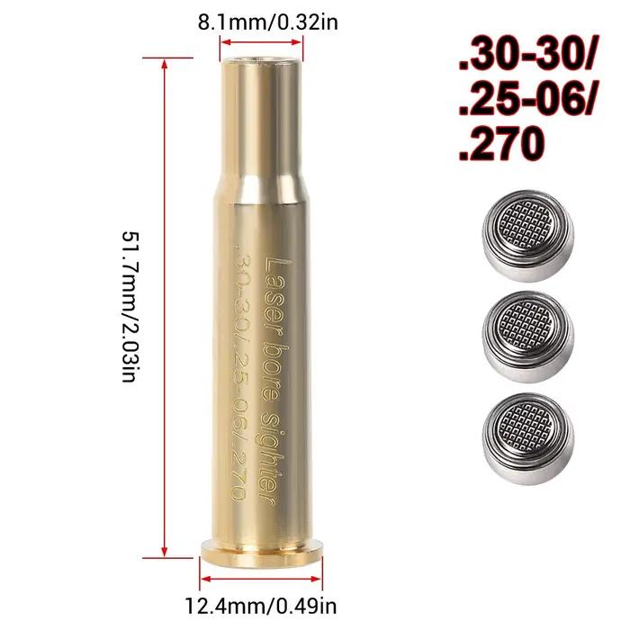 Borosighter Laser en laiton à point rouge pour chasseurs avec calibres 9mm .223 5.56 308 7.62 .45 30-06 occasions de chasse et entraînement