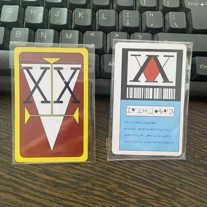 Carte de licence Hunter x Hunter Hisoka Kurapika Killua Zoldyck Collection en PVC Accessoires Cosplay Blanc Noir Occasions Spéciales