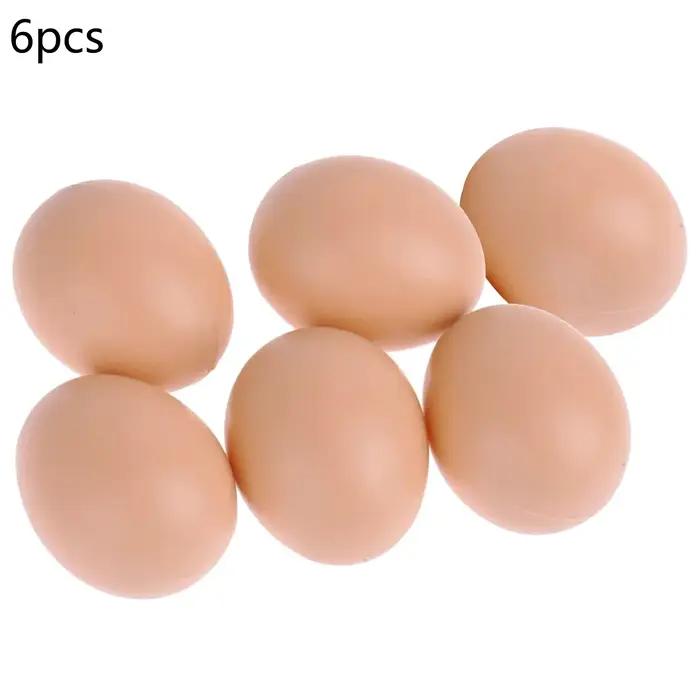 6/12 PIÈCES Œufs d'incubation de poule de Pâques, fausse reproduction de volailles, œufs artificiels