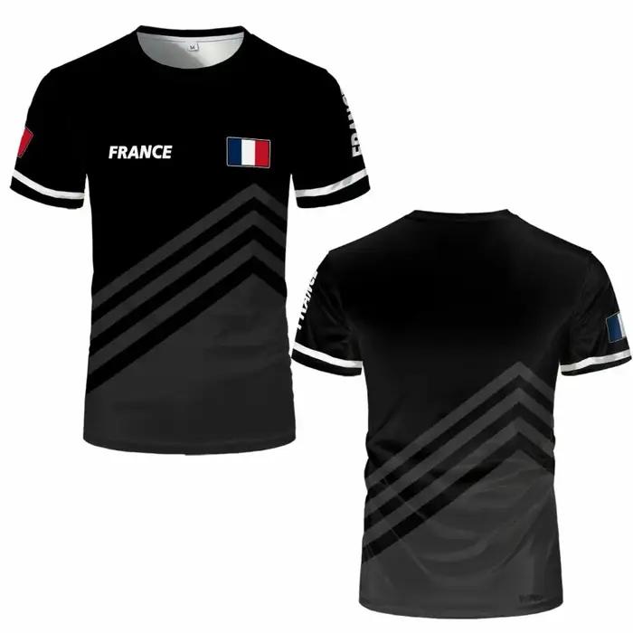 T-shirt imprimé 3D drapeau français
