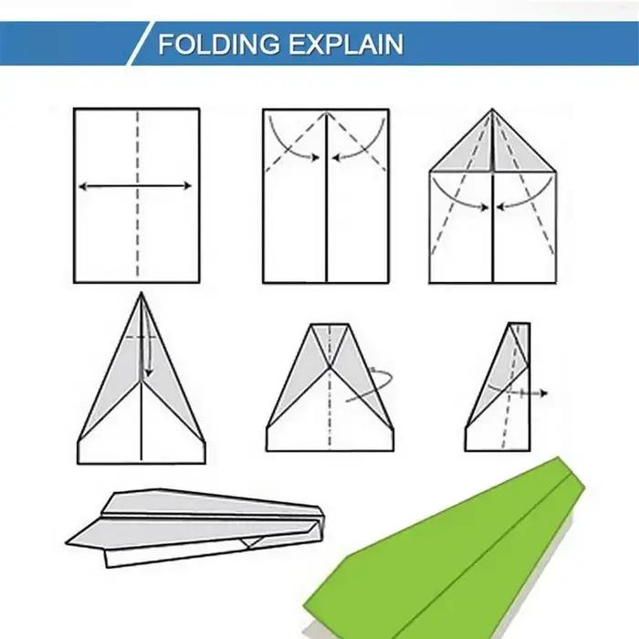 Avion électrique pliant papier avion modèle bricolage moteur puissance avion Kit enfants jouet avion modèle enfants éducatif volant jouets