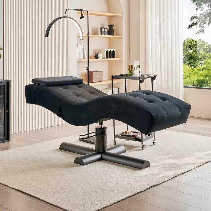 Lit de spa japonais avec circulation d'eau, table de massage pour hydrothérapie faciale pour salon de coiffure, lit électrique pour cils et soins de beauté