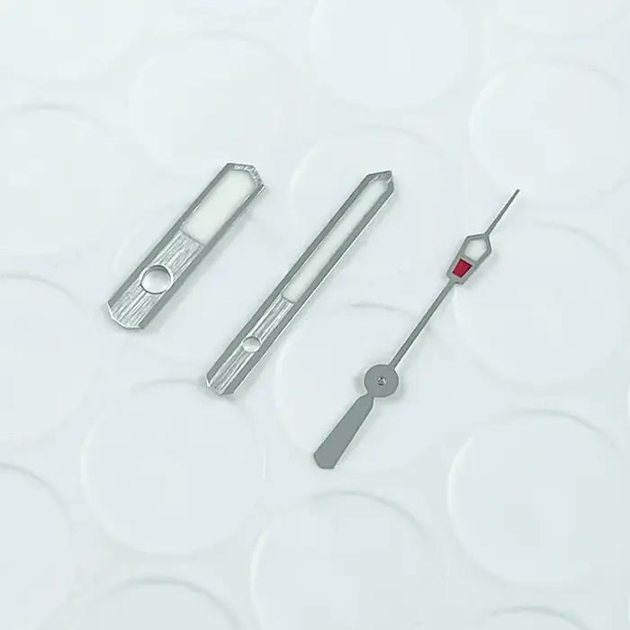 Aiguilles NH35 haut de gamme brossées vert lumineux C3 pour mouvements NH35A NH36A - Mod SKX BGW9