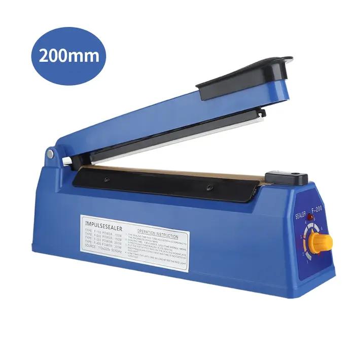 Machine de thermoscellage manuelle de scelleur d'impulsion pour des sacs en plastique de 8 pouces