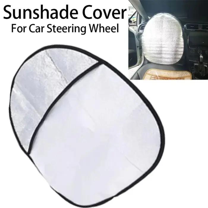 Housse pare-soleil à double isolation thermique, pliable, anti-UV, protection solaire, accessoires intérieurs de voiture pour tous les volants de voiture