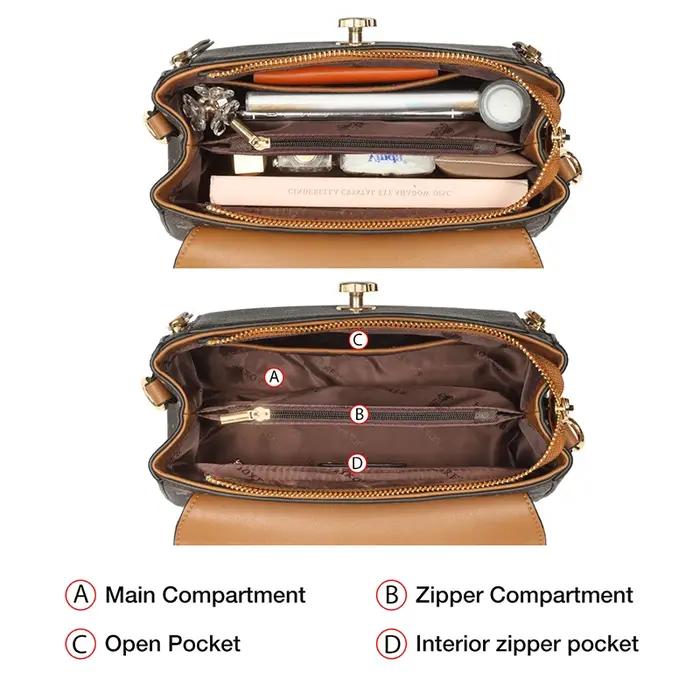 Sac à bandoulière FOXER pour femme, sac fourre-tout vintage de luxe, sac à main tendance 2026, sac b