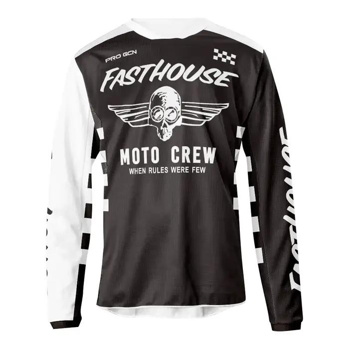 Maillot de cyclisme respirant à manches longues pour homme, chemise de course, séchage rapide, VTT,