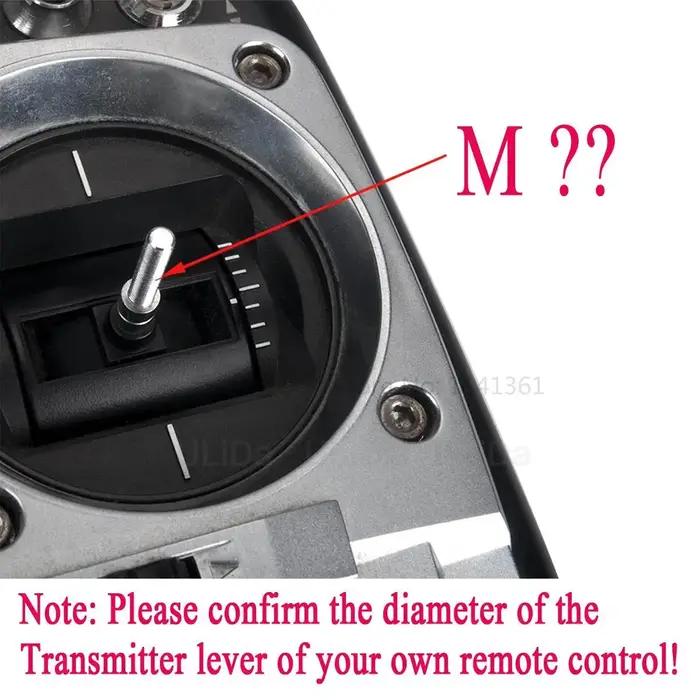 M3 M4 3D transmetteur bâton extrémités têtes bascule pouce pour Futaba JR Frsky Wfly RadioLink émett