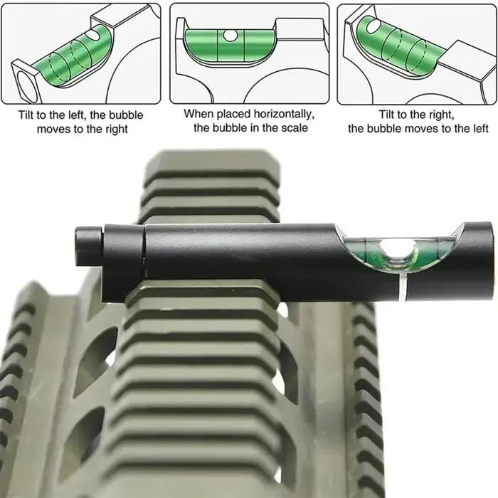 Niveau à bulle pour viseur de fusil Picatinny - Outil de précision pour alignement de scope de chasse