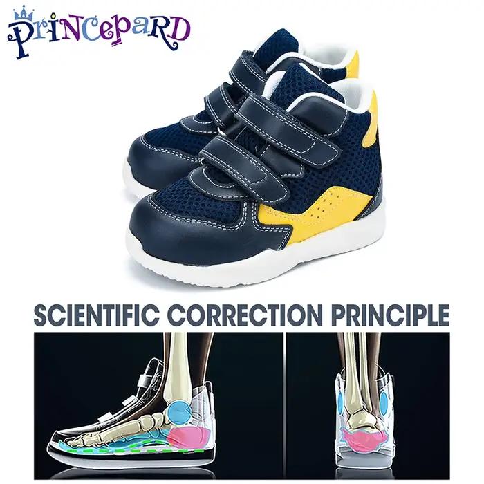 Chaussures orthopédiques Princepard pour enfants correctrices de première marche antidérapantes baskets pour garçons et filles toutes saisons
