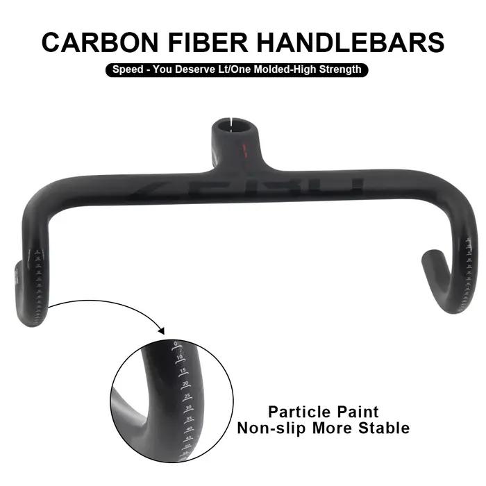 Nouveauté RXL SL guidon de route en carbone intégré OD2 1-1/4 "~ 1-1/8" vélo de course poignée en ca