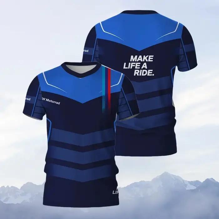 Nouveau Motorrad pour BMW T-Shirt ADVENTURE Racing Team Motorsport moto chemise sport voyage hommes séchage rapide respirant maillots