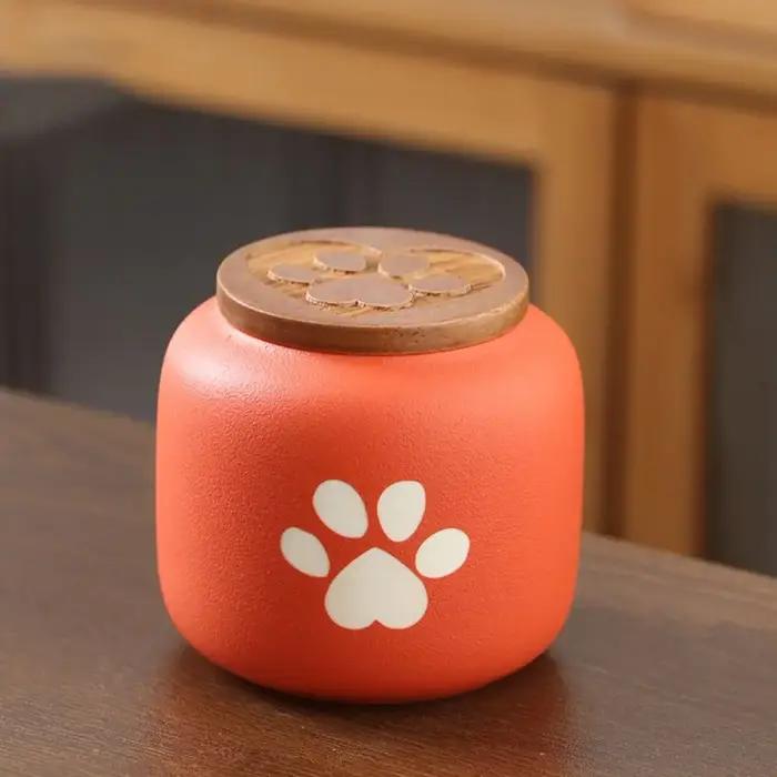 Boîte de rangement de cendres d'animaux en céramique