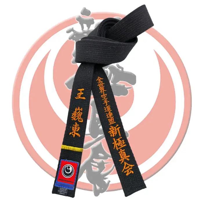 Kyokushin ceintures noires broderie la fédération internationale du karaté IKF Shinkyokushinkai gran